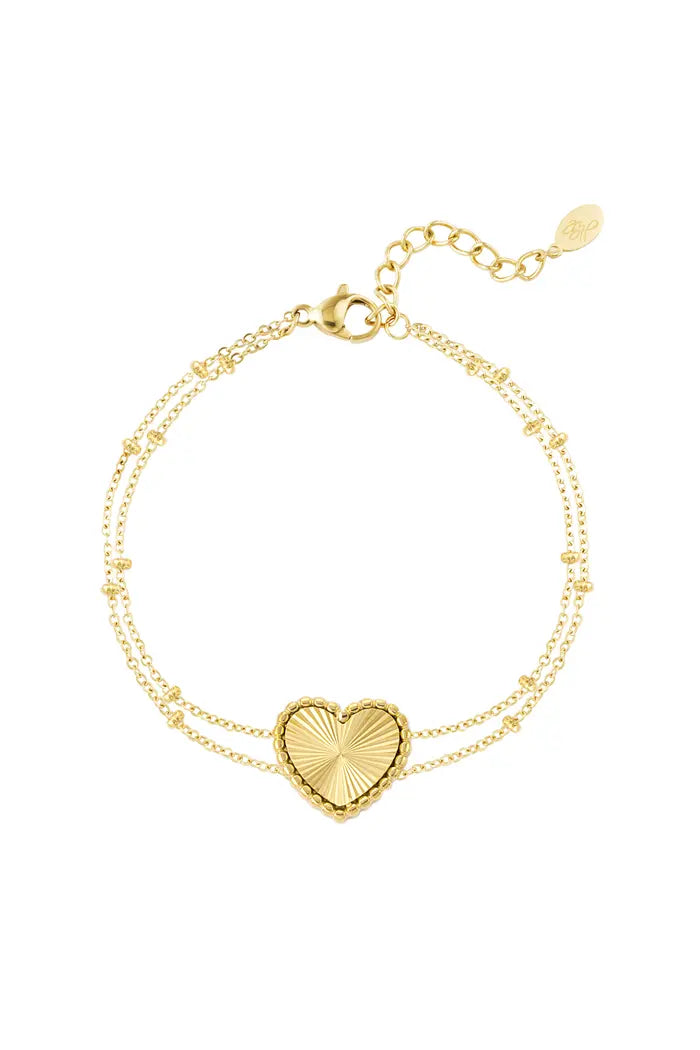 Balls with heart Bracelet - Armband