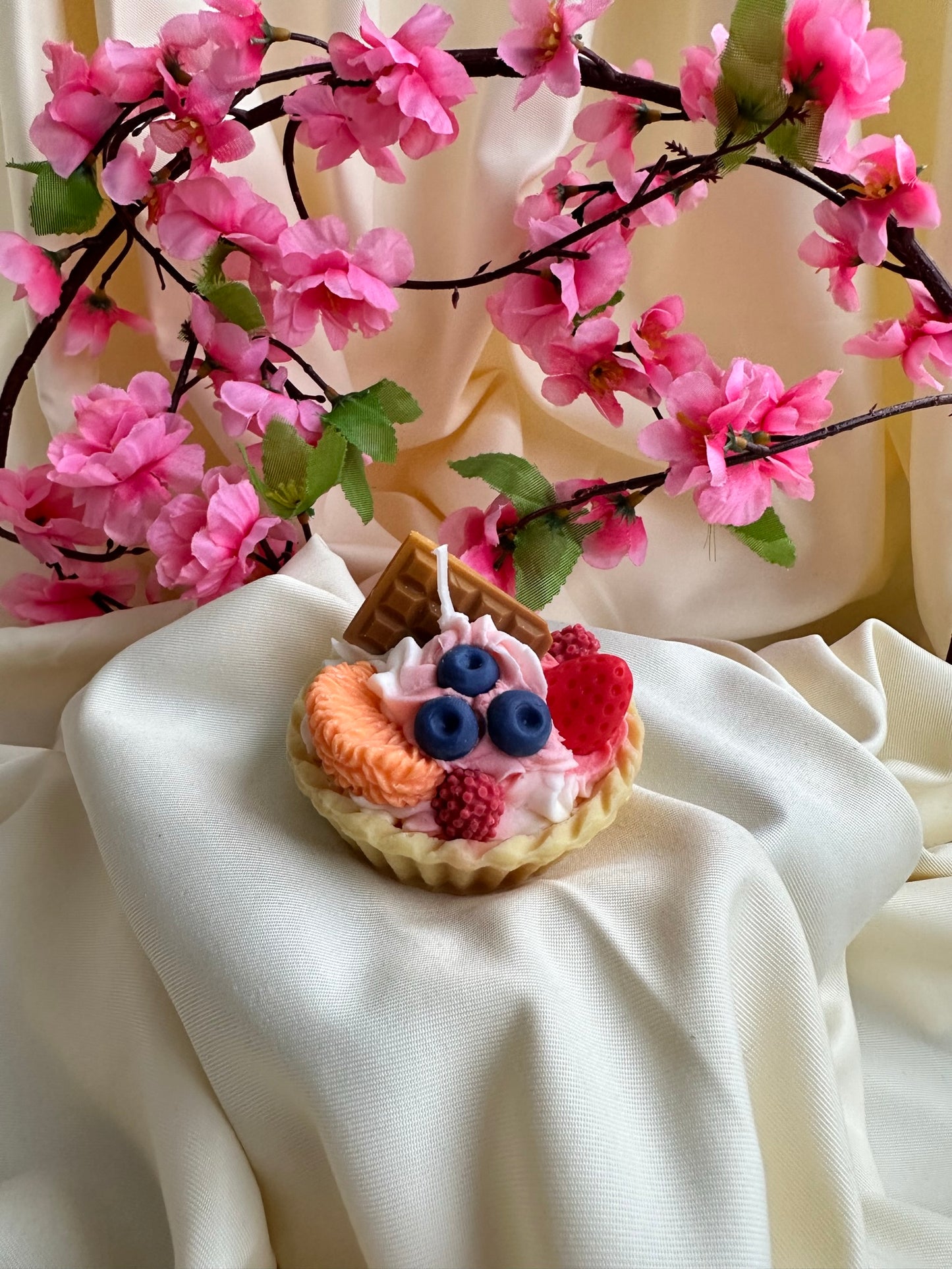 Vruchten Cake kaars