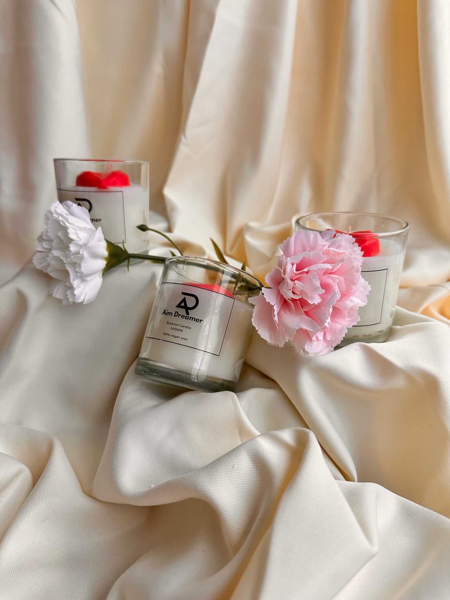 Geur kaars hartje - Glas