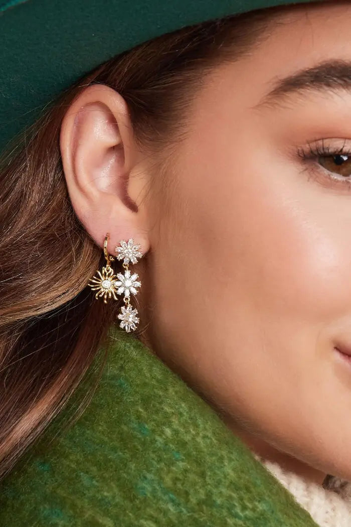 Silver Bloom Earings - oorbel